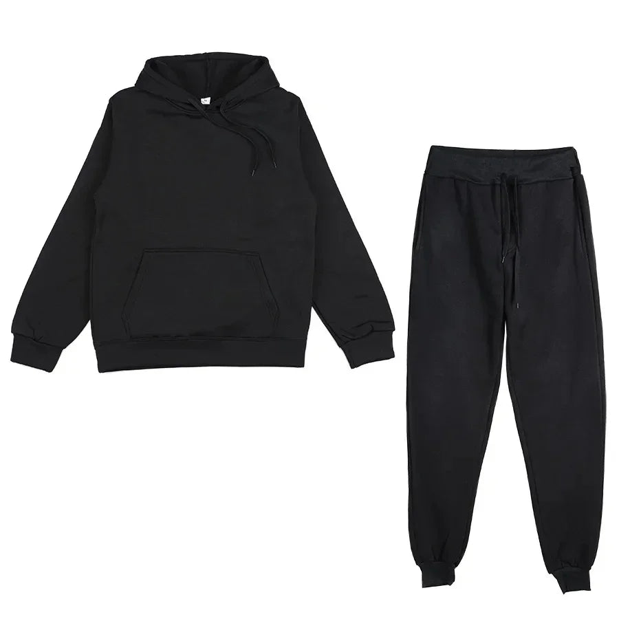 Casual Hoodie and Jogger Two-Piece Set