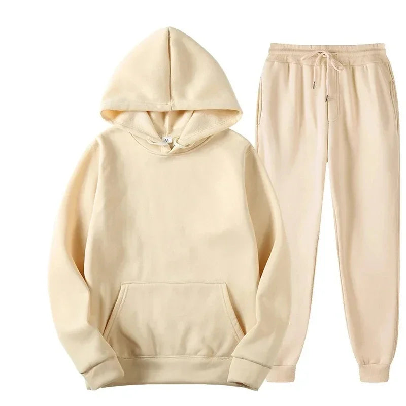 Casual Hoodie and Jogger Two-Piece Set