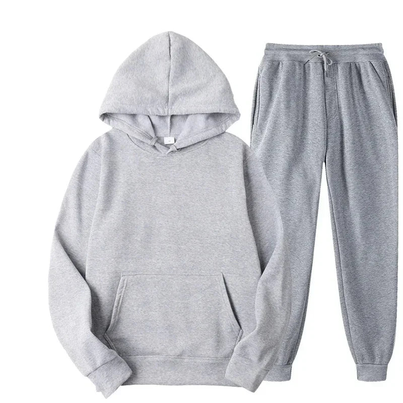 Casual Hoodie and Jogger Two-Piece Set