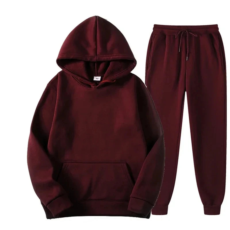 Casual Hoodie and Jogger Two-Piece Set