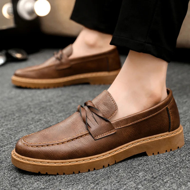 Men’s Casual Leather Loafers Slip-On