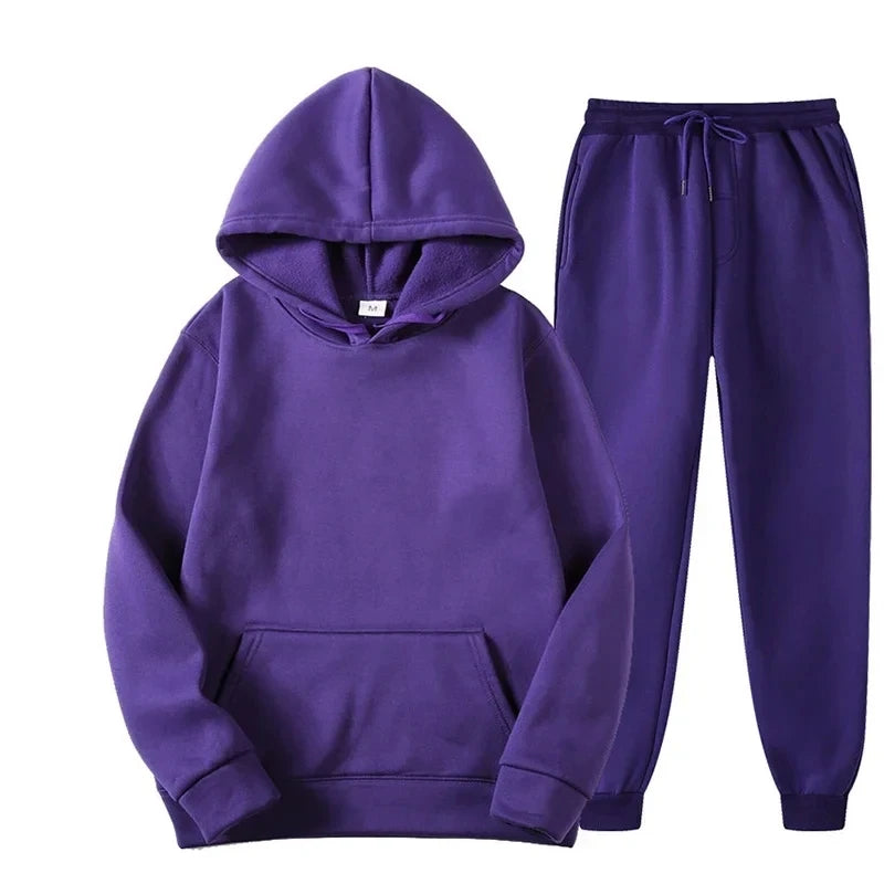 Casual Hoodie and Jogger Two-Piece Set