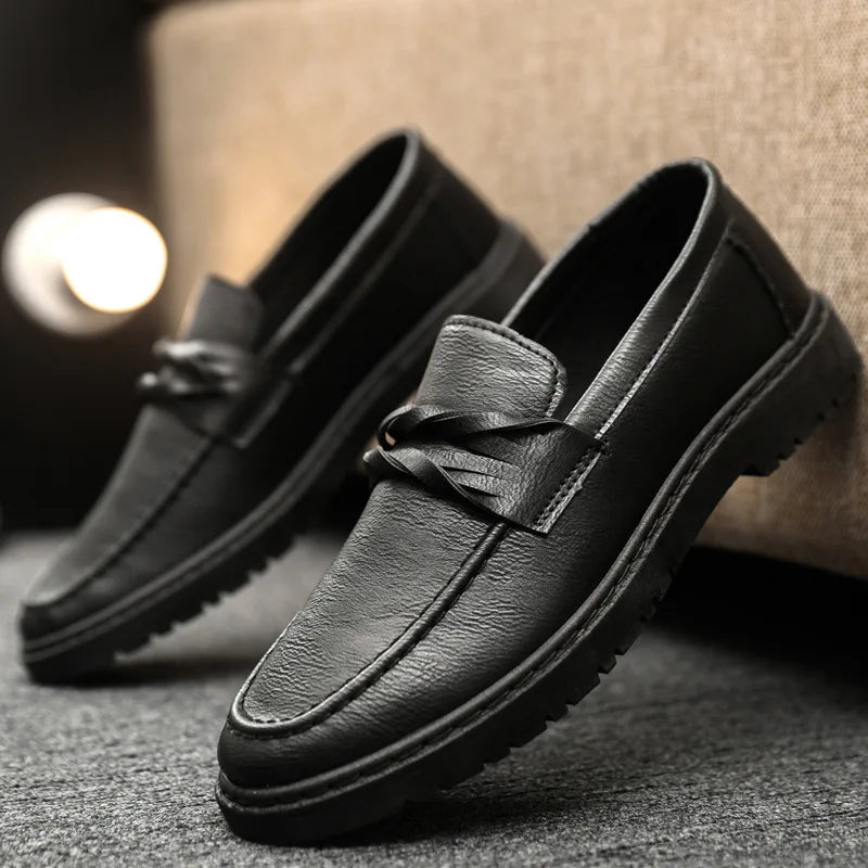 Men’s Casual Leather Loafers Slip-On