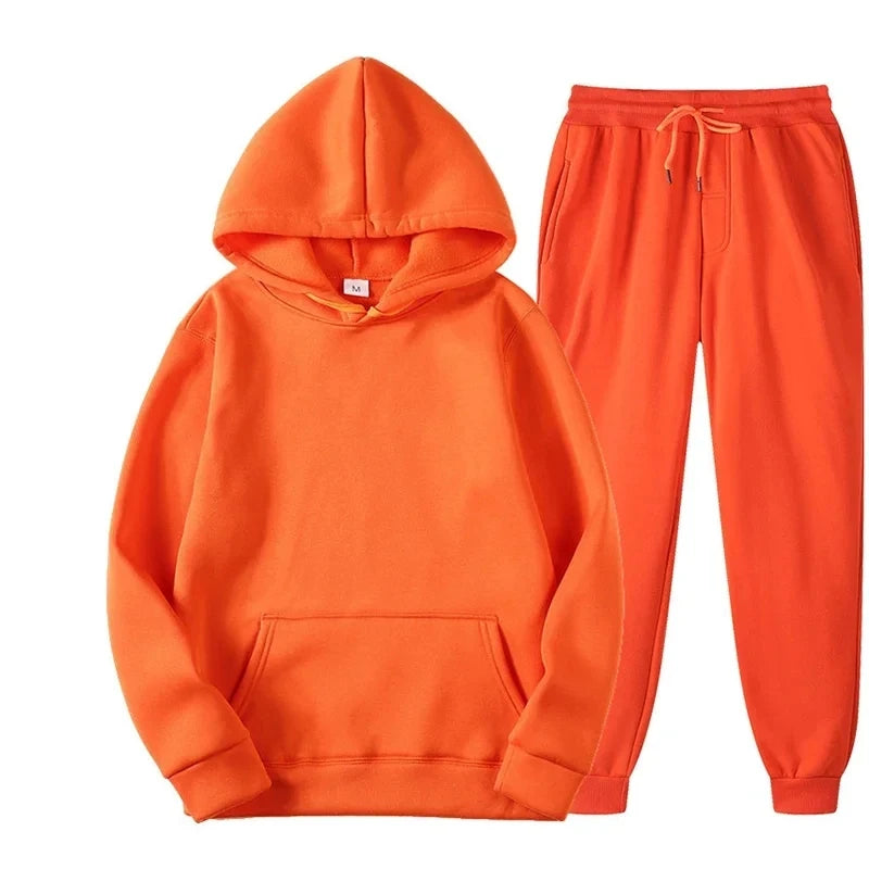 Casual Hoodie and Jogger Two-Piece Set