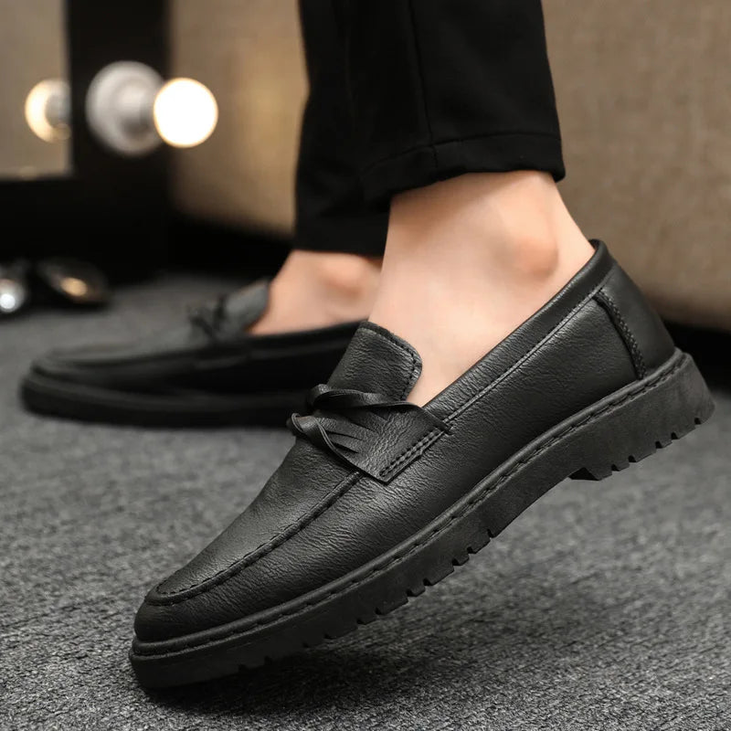 Men’s Casual Leather Loafers Slip-On