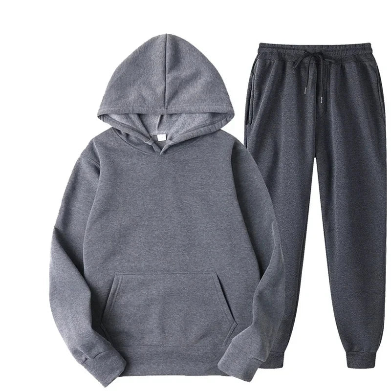 Casual Hoodie and Jogger Two-Piece Set